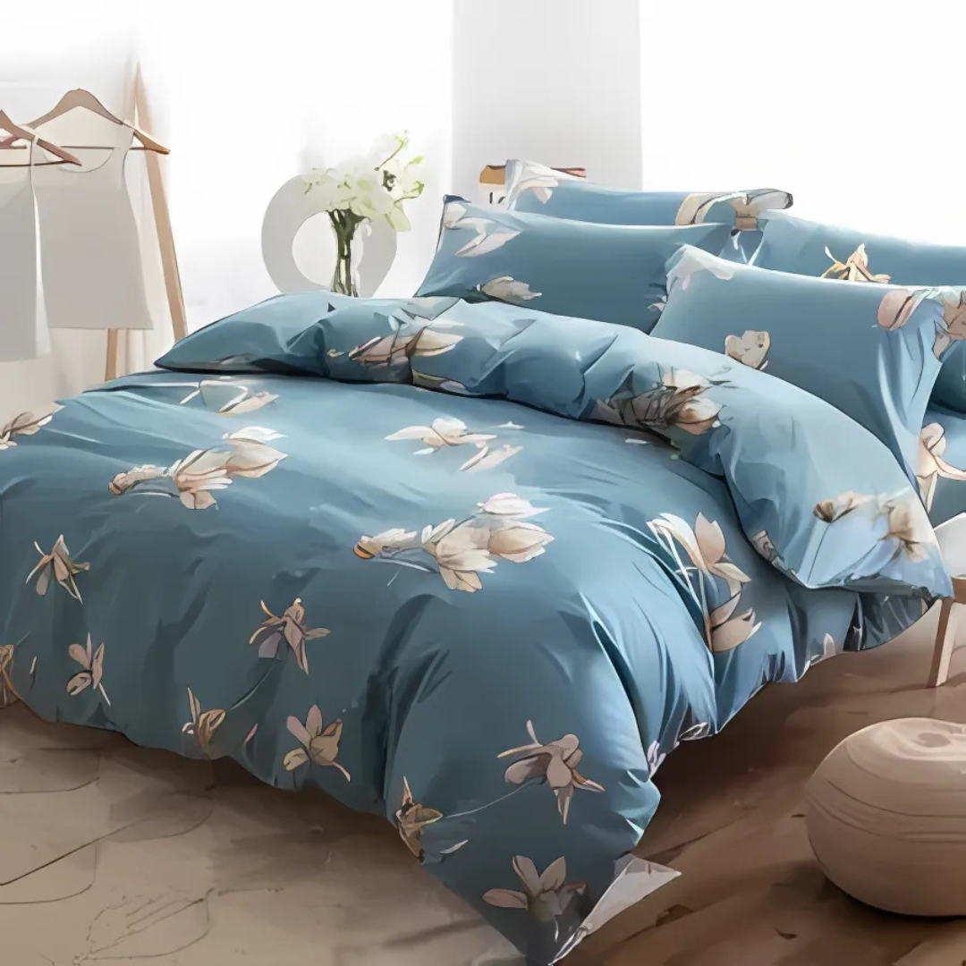 Floral Pattern Duvet Cover - Vivreux Interior