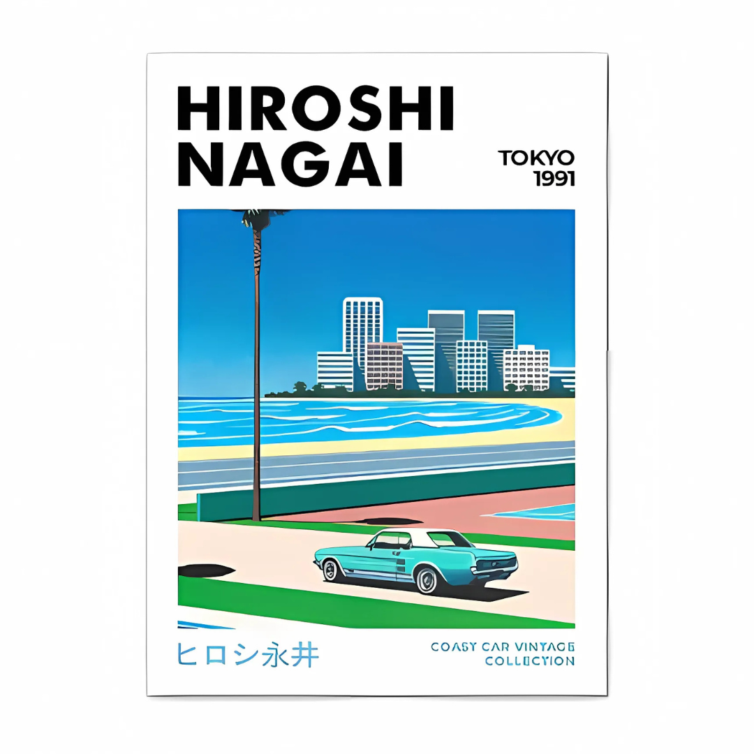 Hiroshi Nagai Vaporwave Wall Art - Vivreux Interior