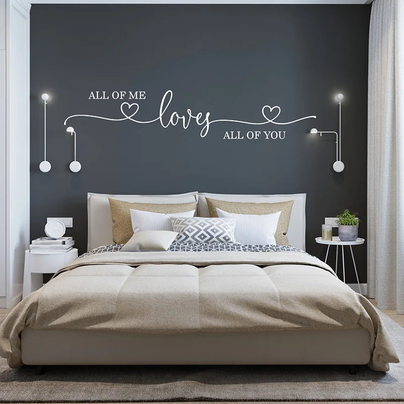 All of Me Loves All of You Wall Sticker - Vivreux Interior