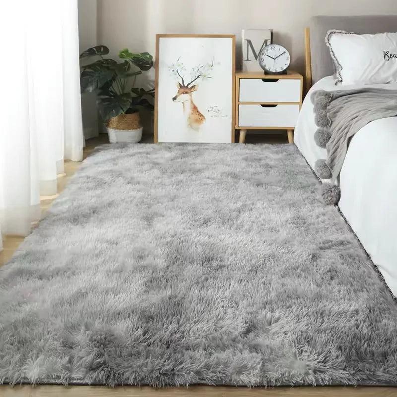 Fluffy Bedside Rug - Vivreux Interior