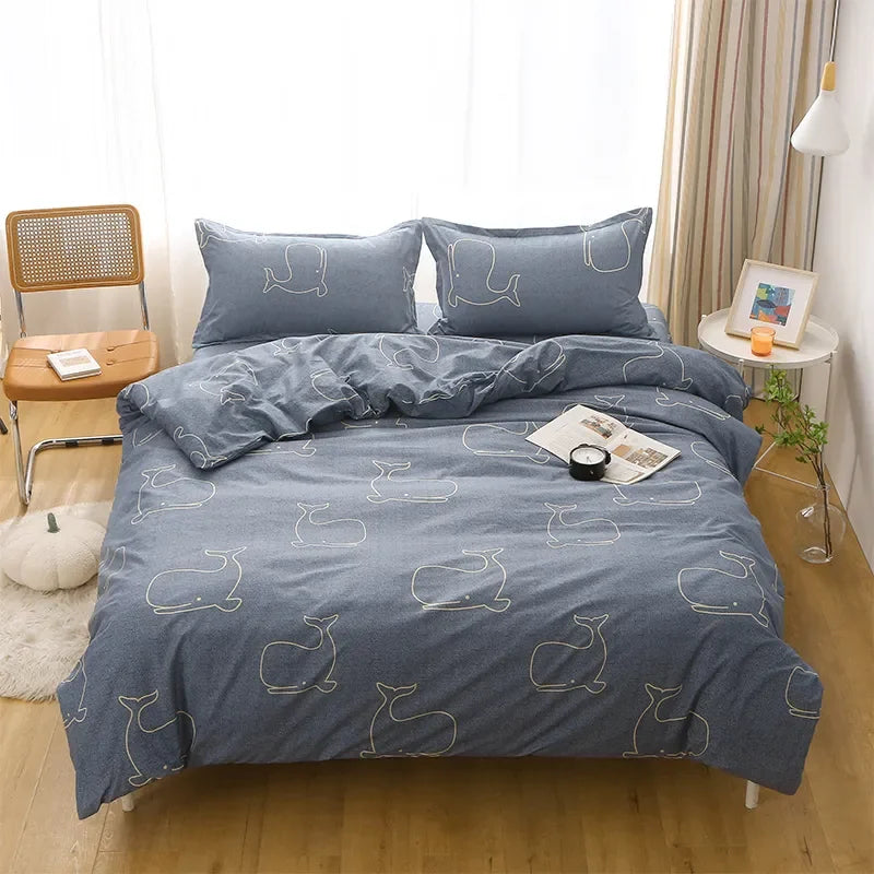 Animal Outline Pattern Duvet Cover - Vivreux Interior