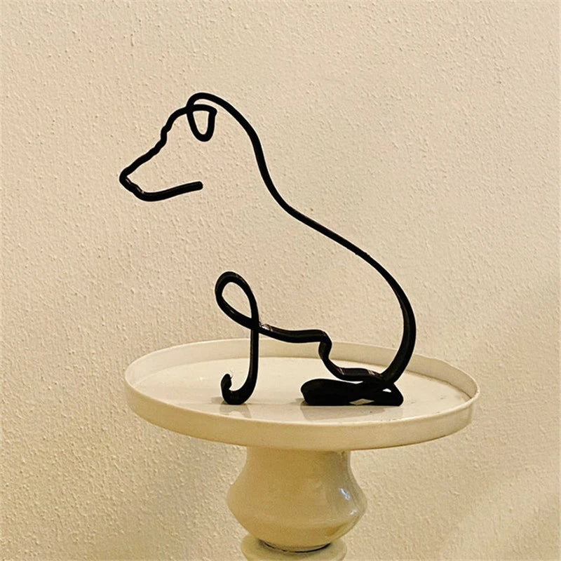 Wrought Iron Dog Sculptures - Vivreux Interior