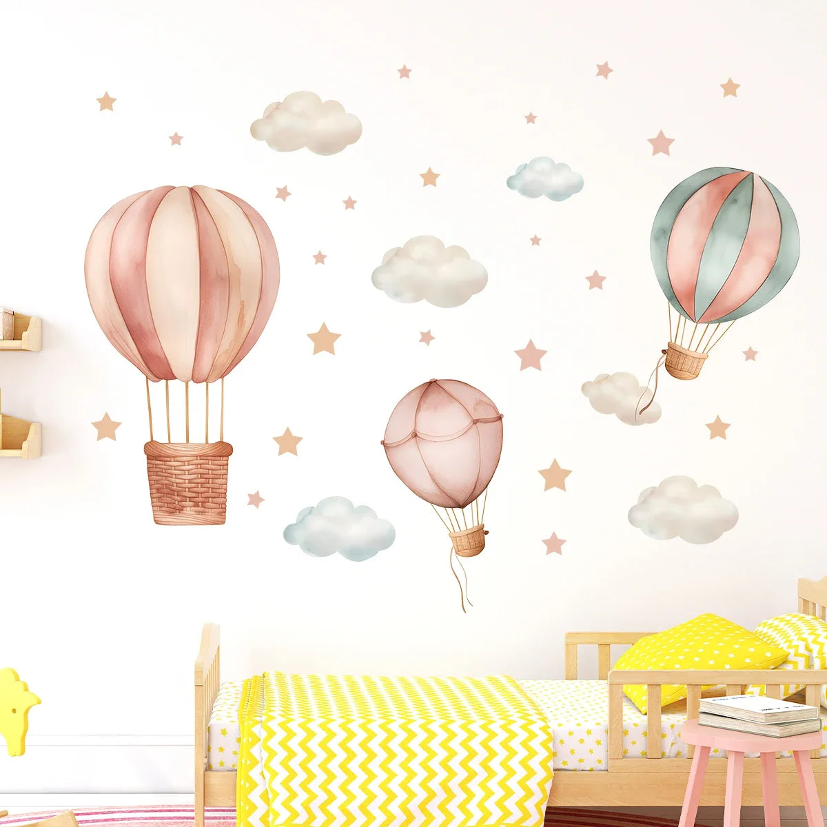Hot Air Balloon Wall Sticker Set - Vivreux Interior