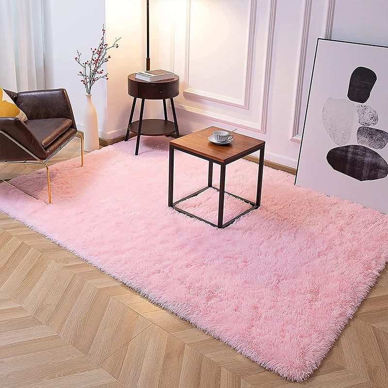 Fluffy Bedside Rug - Vivreux Interior