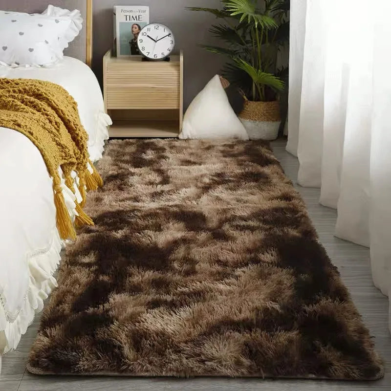 Fluffy Bedside Rug - Vivreux Interior