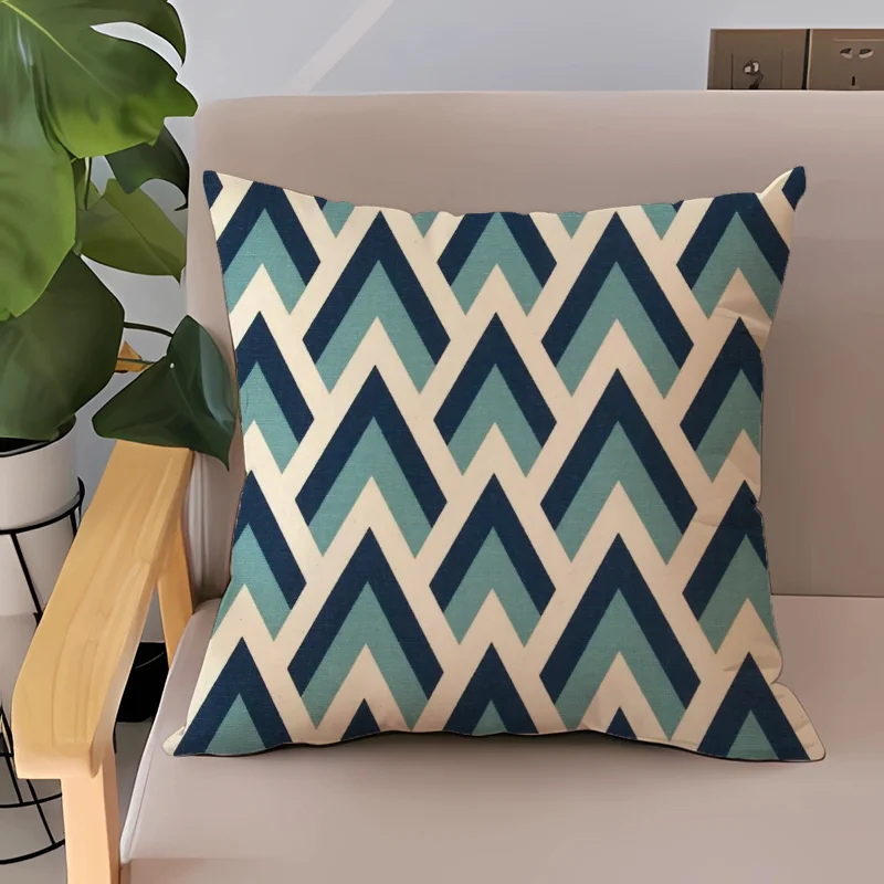 Geometric Pattern Pillowcase - Vivreux Interior