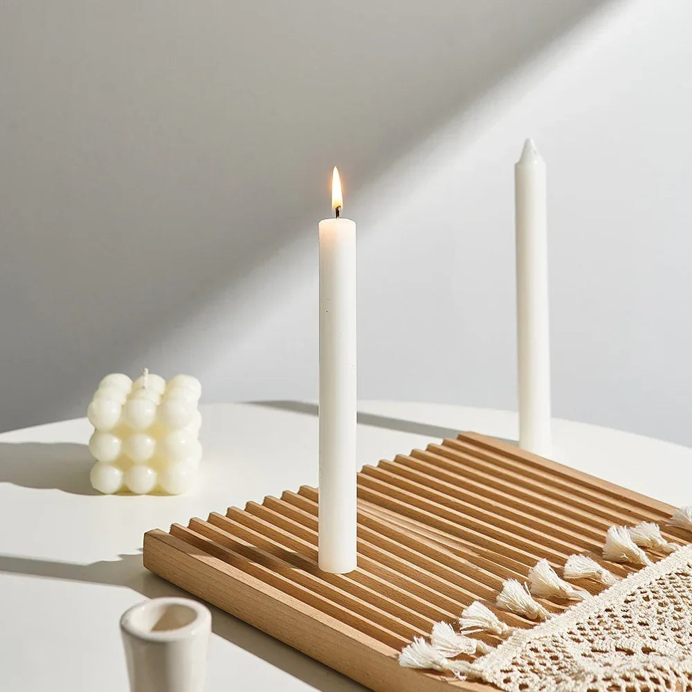 Long Spiral Pillar Candles - Vivreux Interior