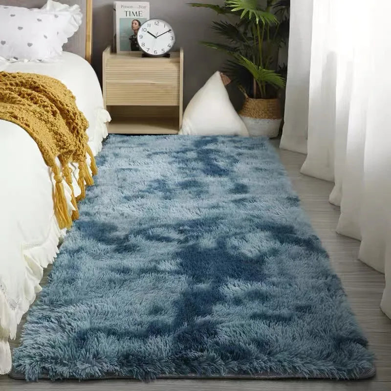 Fluffy Bedside Rug - Vivreux Interior
