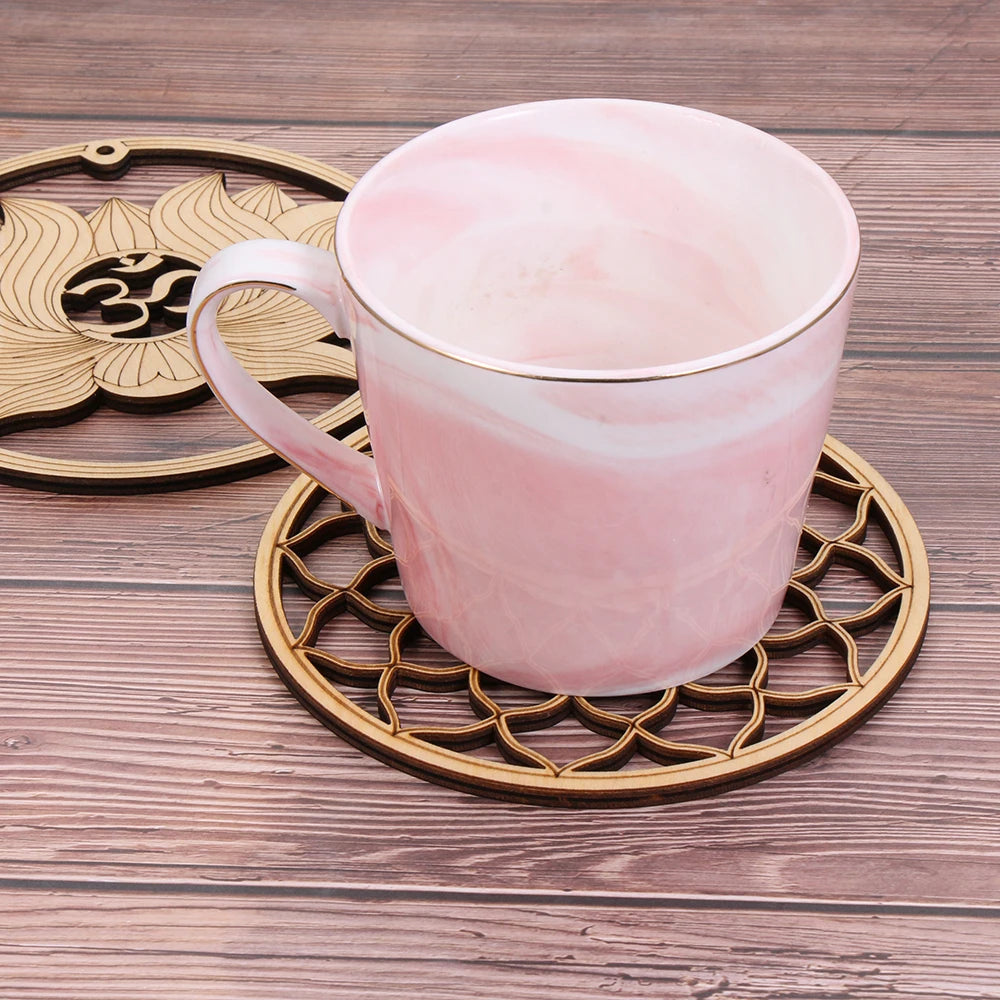 Laser Cut Wooden Coaster - Vivreux Interior