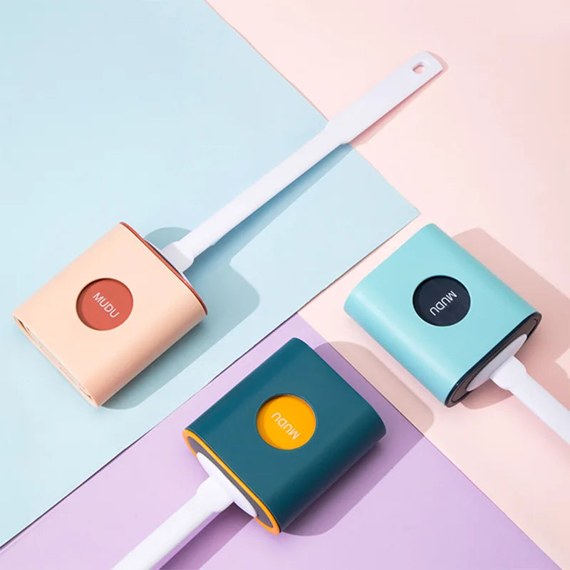 Modern Silicone Toilet Brush with Holder - Vivreux Interior