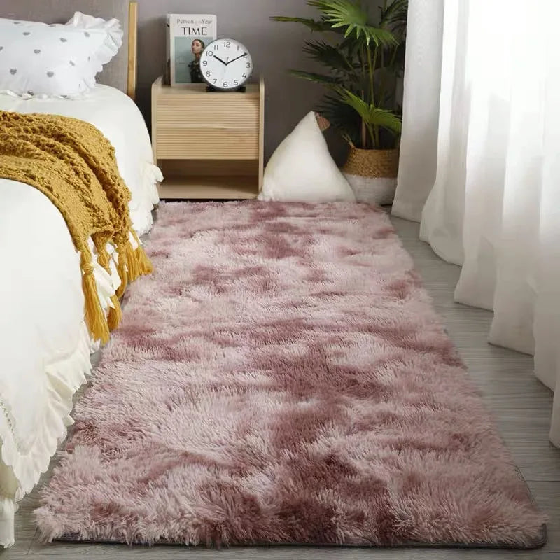Fluffy Bedside Rug - Vivreux Interior