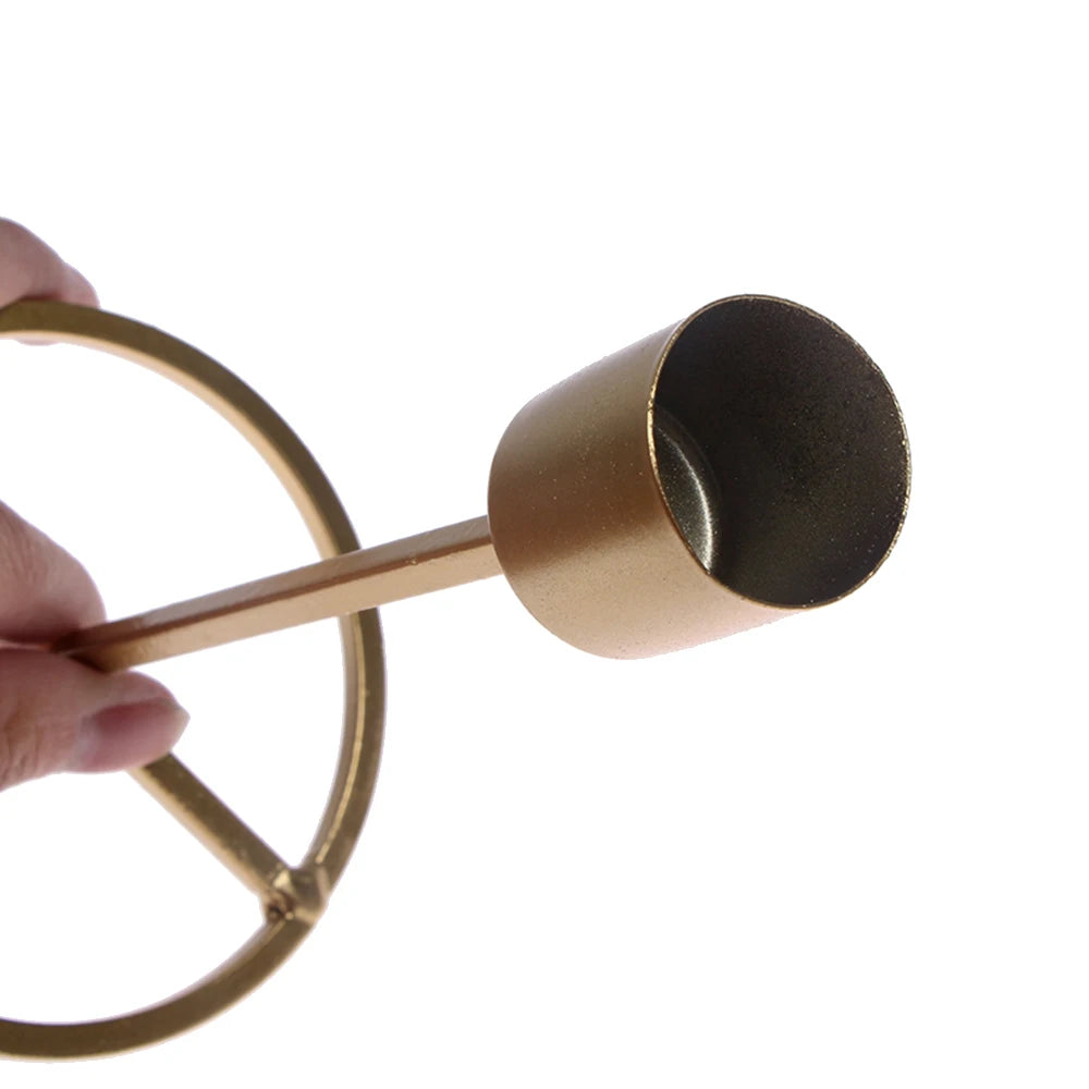 Modern Metal Candlestick - Vivreux Interior