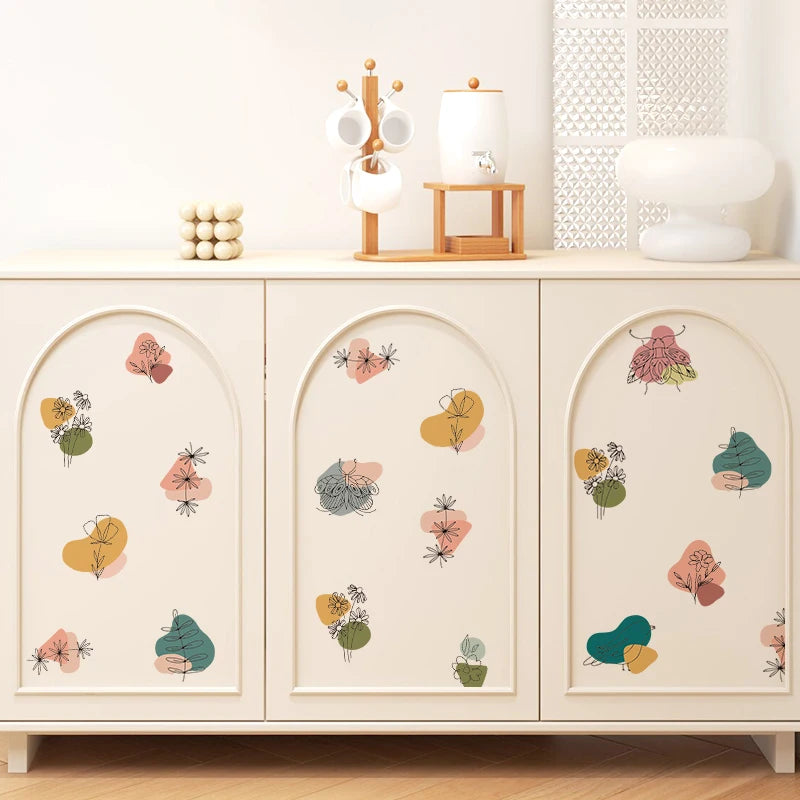 Bohemian Butterfly and Leaf Wall Sticker Set - Vivreux Interior