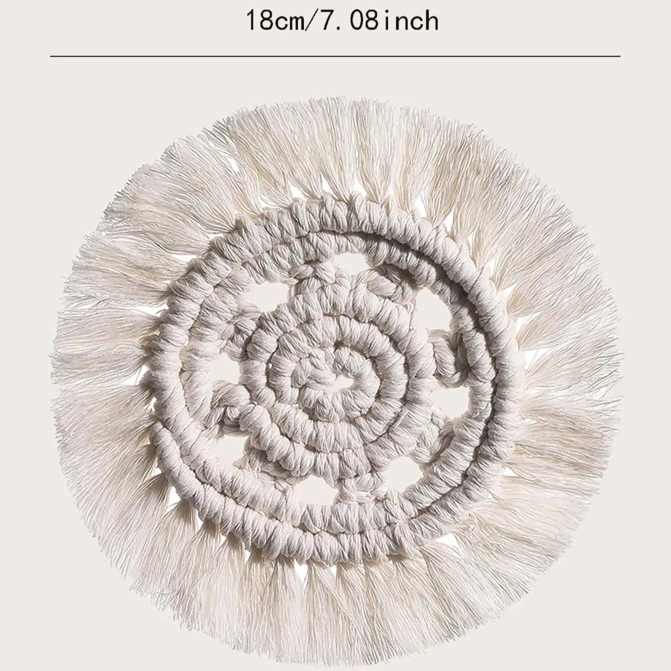 Hand-Woven Tassel Coaster - Vivreux Interior