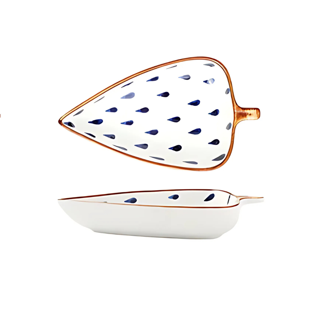 Leaf-Shaped Ceramic Bowl - Vivreux Interior