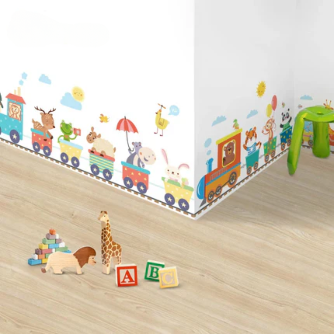 Animal Train Wall Sticker - Vivreux Interior