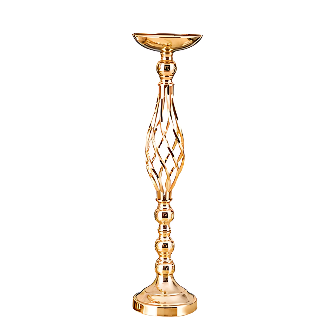 Golden Iron Art Candle Holder - Vivreux Interior