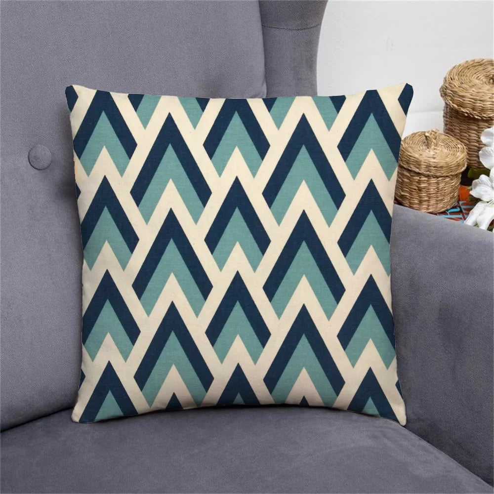 Geometric Pattern Pillowcase - Vivreux Interior